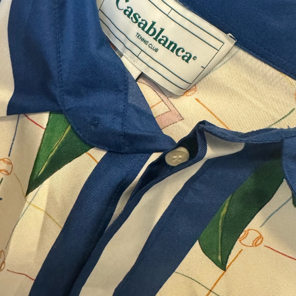 Casablanca Paris tennis club classic silk shirt - Picture 5 of 5